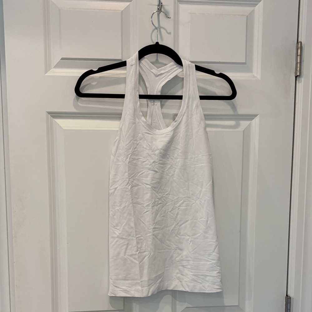 lululemon athletica White Racerback Tank Top